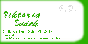 viktoria dudek business card